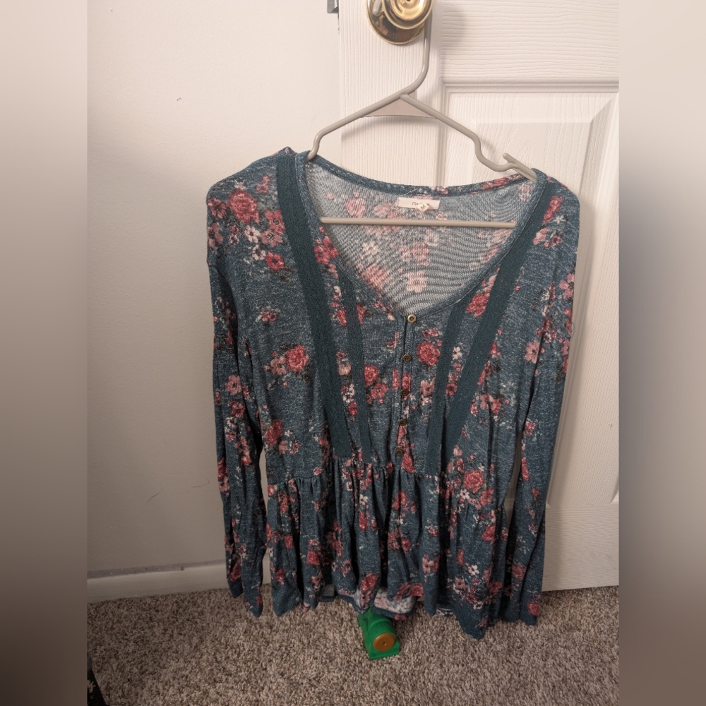 Floral Multicolor Women's Top